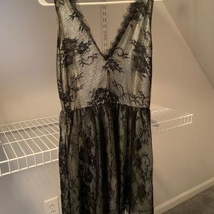 Black & silver shimmer dress